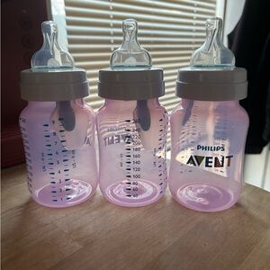 (3) 9oz Philips Bottles